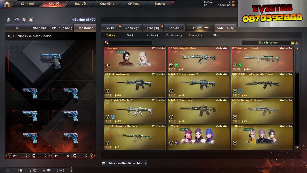 shop acc cf uy tin gia re